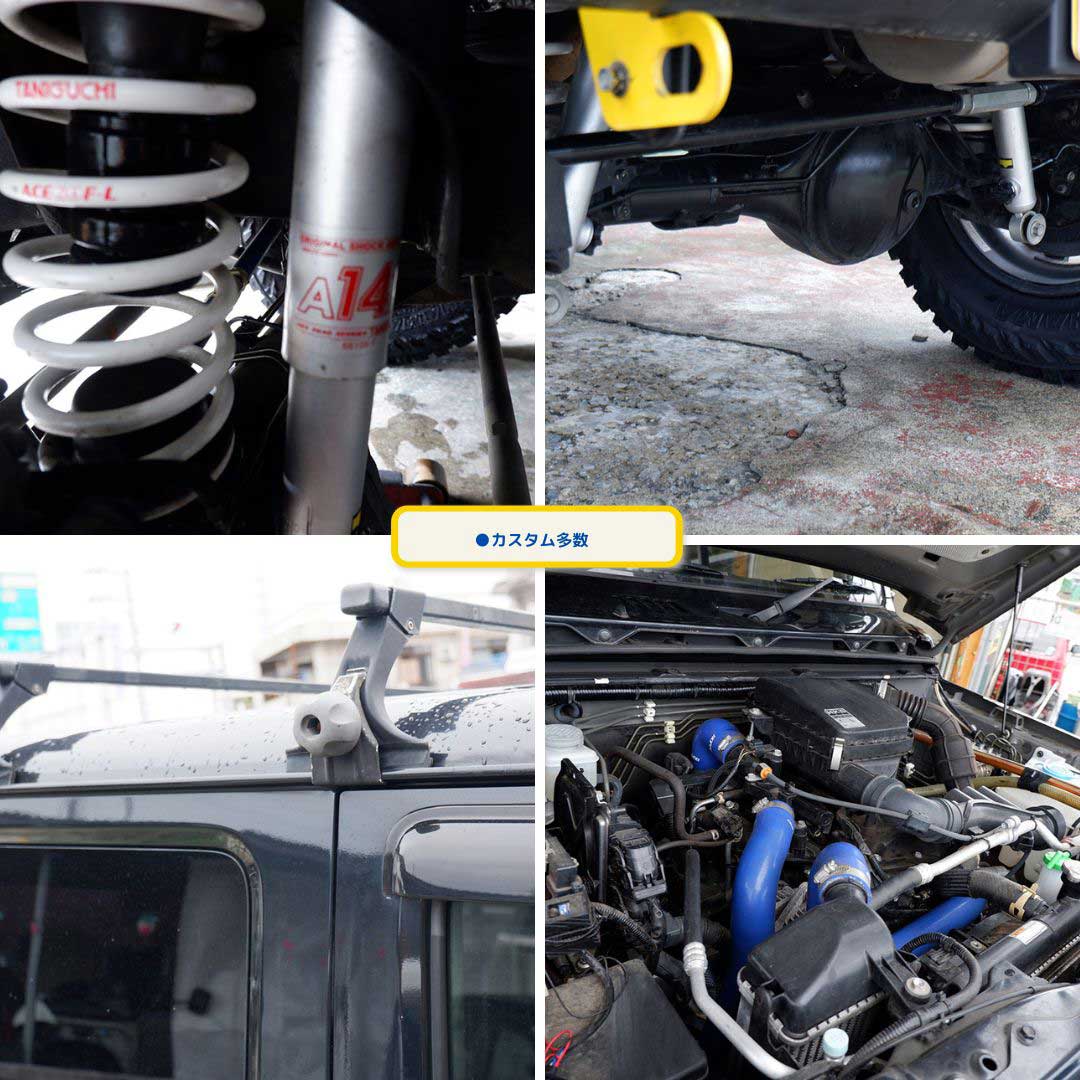 ジムニー 660 XL 4WD ●カスタムジムニーが2年保証で安心して乗れます!●本土中古・修復なし・リフトアップカスタム