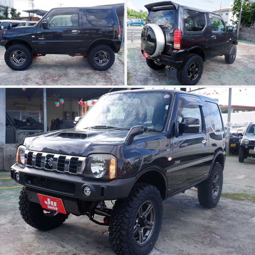 ジムニー 660 クロスアドベンチャー 4WD 本土中古・修復なしのカスタムジムニーが二年保証で安心して乗れます
