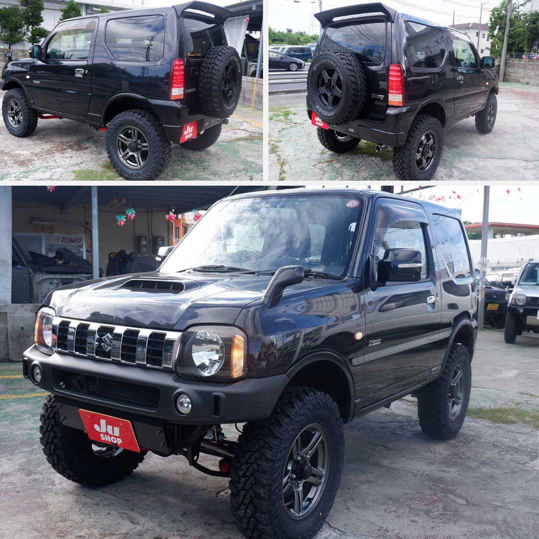 ジムニー 660 クロスアドベンチャー 4WD 本土中古・修復なしのカスタムジムニーが二年保証で安心して乗れます