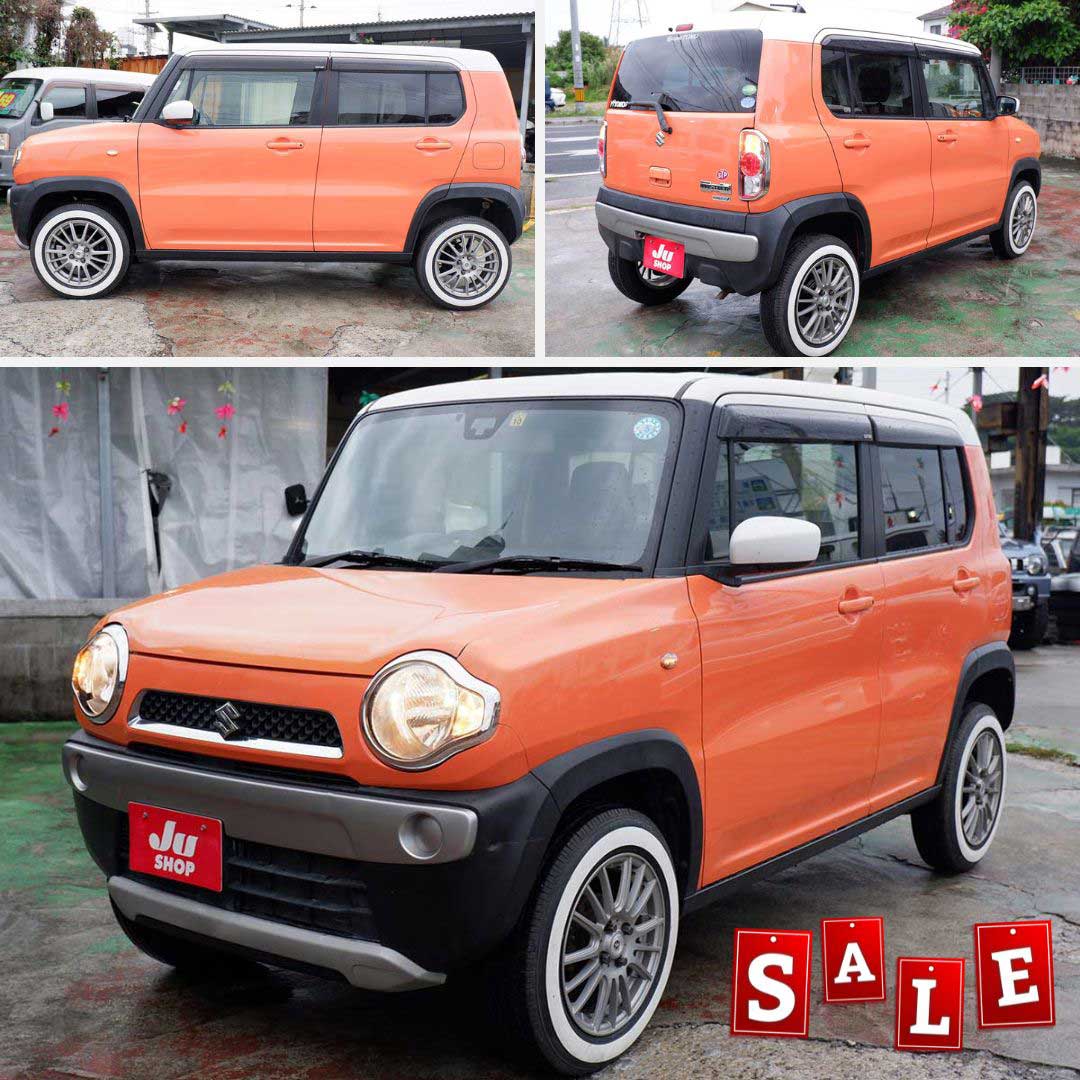 スズキ ハスラー G 本土中古・リフトアップカスタム・ホワイトリボンタイヤ！今なら4万円値下げ中！