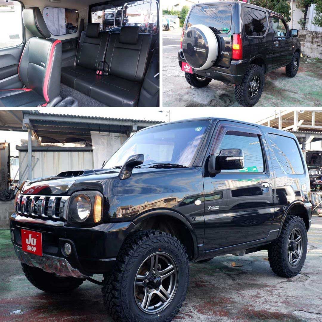 ジムニー 660 クロスアドベンチャー 4WD 本土中古・修復なしのリフトアップ・カスタムジムニーです。２年保証にアップグレード可能です
