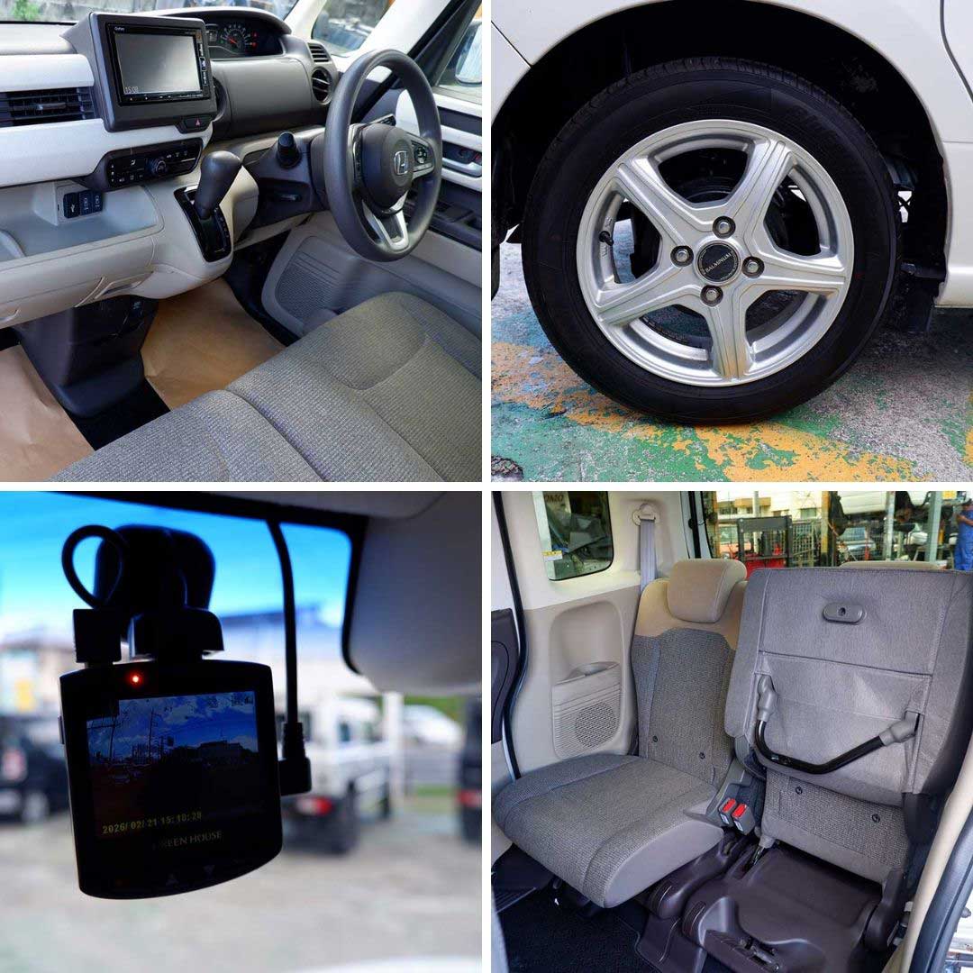 ホンダ N-BOX 660 G L ホンダセンシング 本土中古修復なし・ナビテレビ・バックカメラ・左パワースライドドア・２年保証にアップグレード可能です
