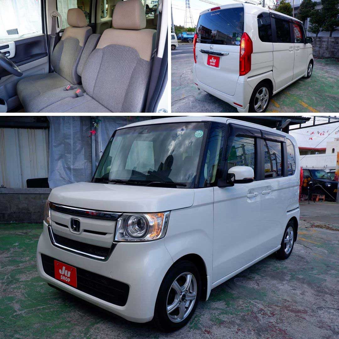 ホンダ N-BOX 660 G L ホンダセンシング 本土中古修復なし・ナビテレビ・バックカメラ・左パワースライドドア・２年保証にアップグレード可能です
