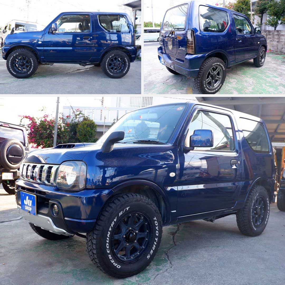 スズキ ジムニー 660 XG 4WD ビッグインテ―クの後期型ジムニー本土中古・アルミホイール・タイヤ・テールランプ・クラッツイオシートカバー