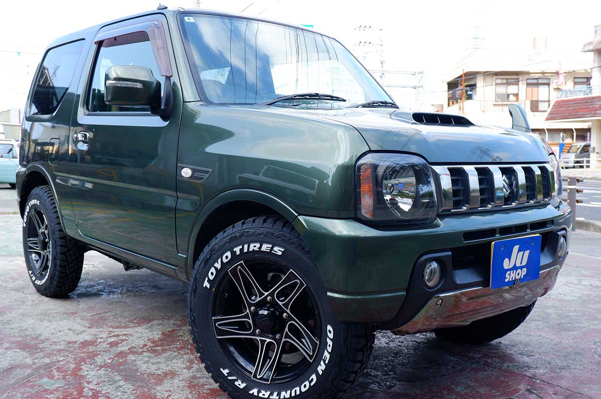スズキ ジムニー 660 ランドベンチャー 4WD 本土中古修復小RA・レイズアルミ・185選べるタイヤ・２年保証にアップグレードできます