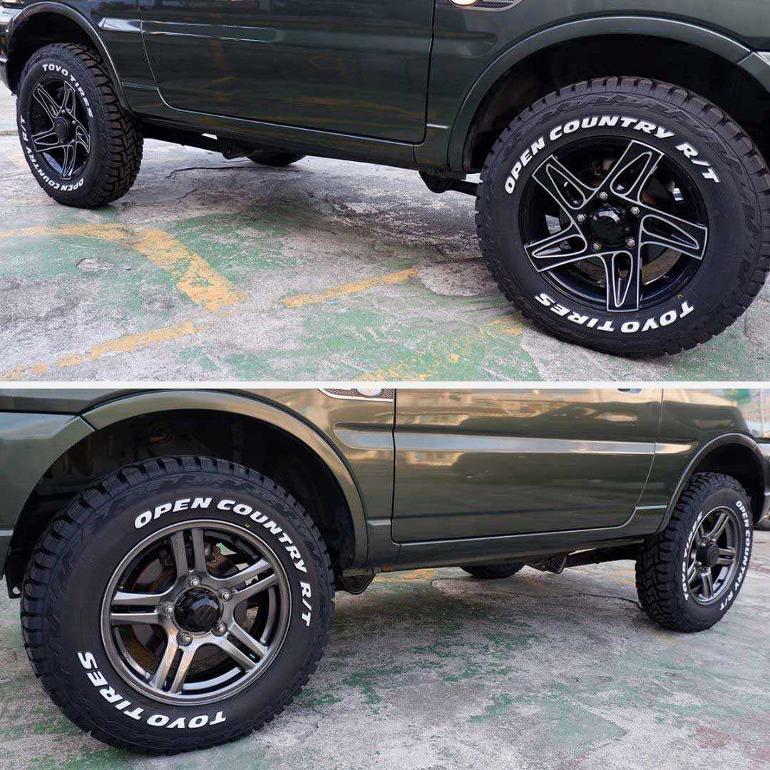 スズキ ジムニー 660 ランドベンチャー 4WD 本土中古修復小RA・レイズアルミ・選べるホイール・2年保証にアップグレードできます