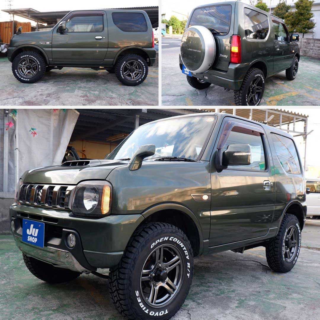 スズキ ジムニー 660 ランドベンチャー 4WD 本土中古修復小RA・レイズアルミ・選べるホイール・2年保証にアップグレードできます