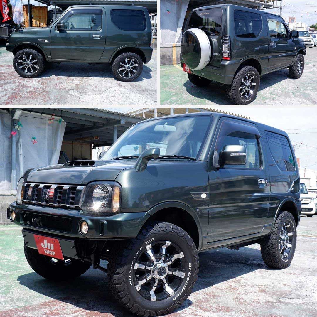 スズキ ジムニー 660 ランドベンチャー 4WD 本土中古・追加カスタム　フロント社外バンパー・スキッドプレート・３月ご契約でエムブロテールランプ！
