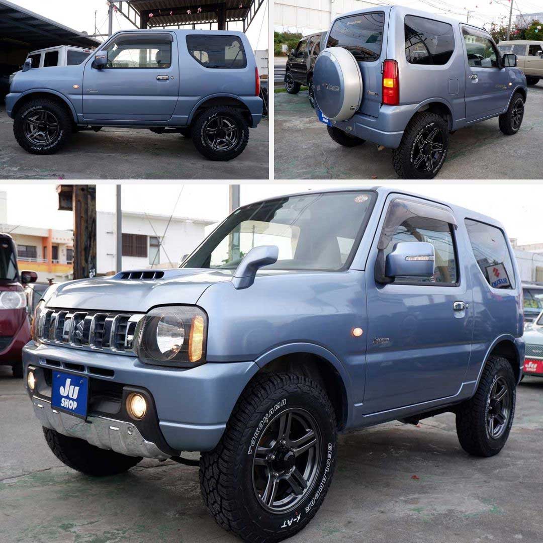 ジムニー 660 クロスアドベンチャー 4WD 毎回すぐに契約いただいているブリーズブルーのXアドベンチャーAT 車です。気になる方はお早に！