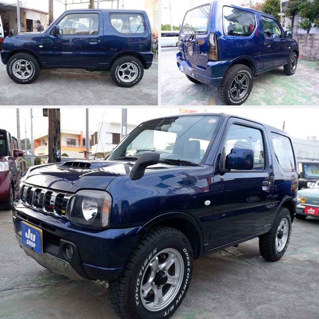 スズキ ジムニー 660 XG 4WD ビッグインテ―クの後期型ジムニー本土中古・アルミホイール・タイヤ・テールランプ・クラッツイオシートカバー