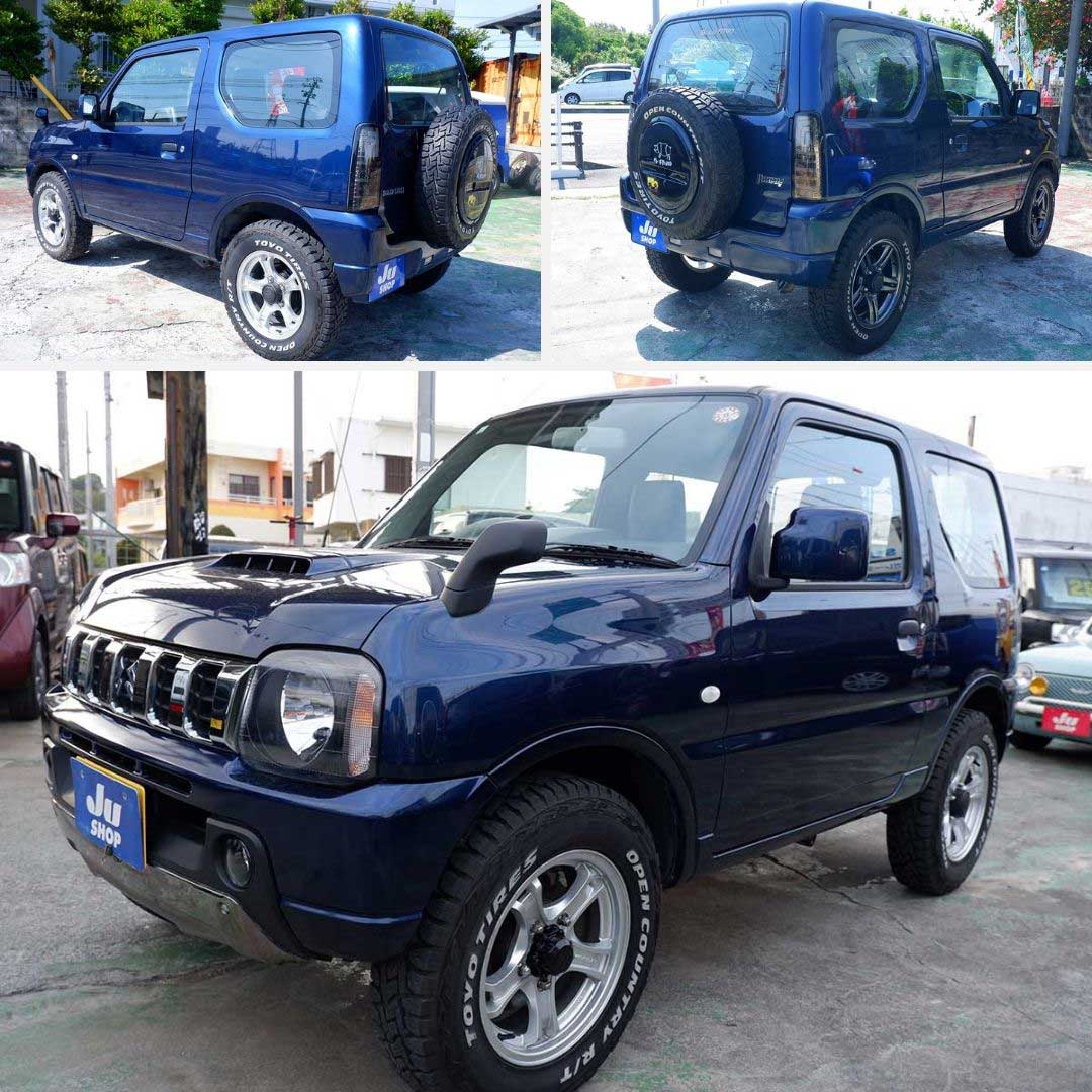 ジムニー 660 XG 4WD ビッグインテ―クの後期型ジムニー本土中古・アルミホイール・タイヤ・テールランプ・クラッツイオシートカバー