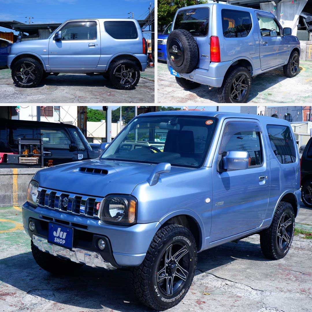 ジムニー 660 クロスアドベンチャー 4WD 毎回すぐに契約いただいているブリーズブルーのXアドベンチャーAT 車です。気になる方はお早に!