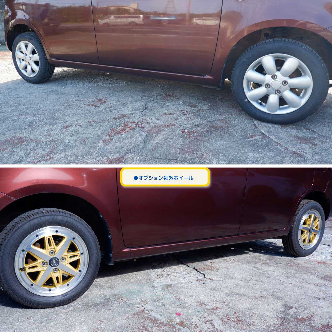 スズキ アルトラパン 660 G 本土仕入れ・修復なし評価3.5・新品タイヤ・純正アルミ・オプション新品アルミ・DVD・バックカメラ