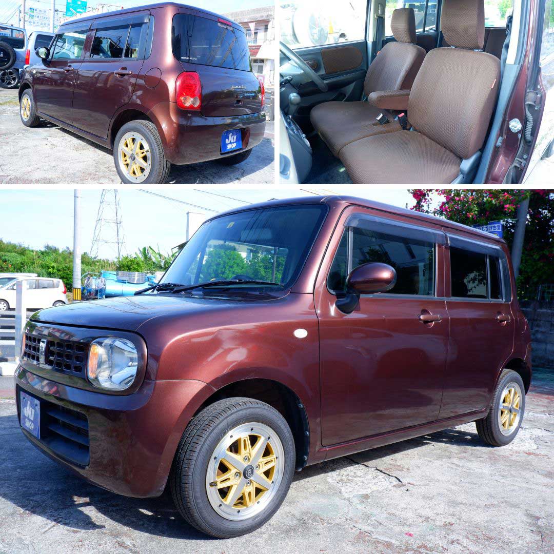 スズキ アルトラパン 660 G 本土仕入れ・修復なし評価3.5・新品タイヤ・純正アルミ・オプション新品アルミ・DVD・バックカメラ