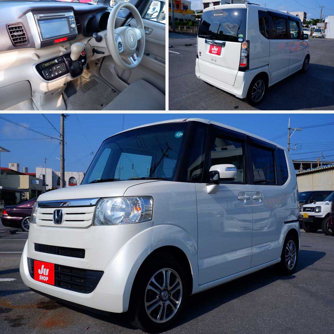 ホンダ N-BOX 660 G Lパッケージ 本土仕入れ・修復なし評価4・左パワースライドドア・純正アルミ・新品タイヤ・キレイなNBOXが好きです