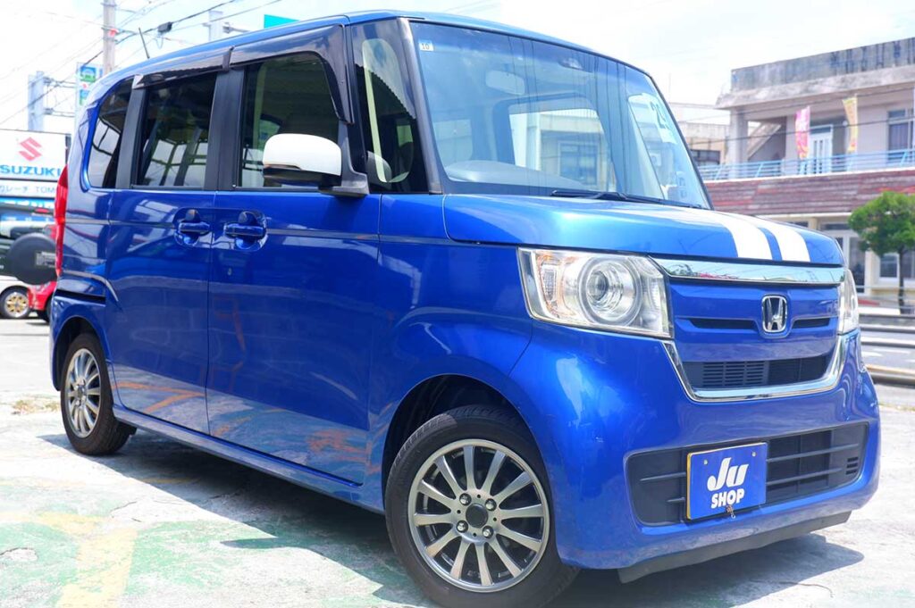 ホンダ N-BOX 660 G L ホンダセンシング 本土仕入れ・修復なし評価4・ナビテレビ・BTオーディオ・バックカメラ・社外アルミ・パワースライドドア