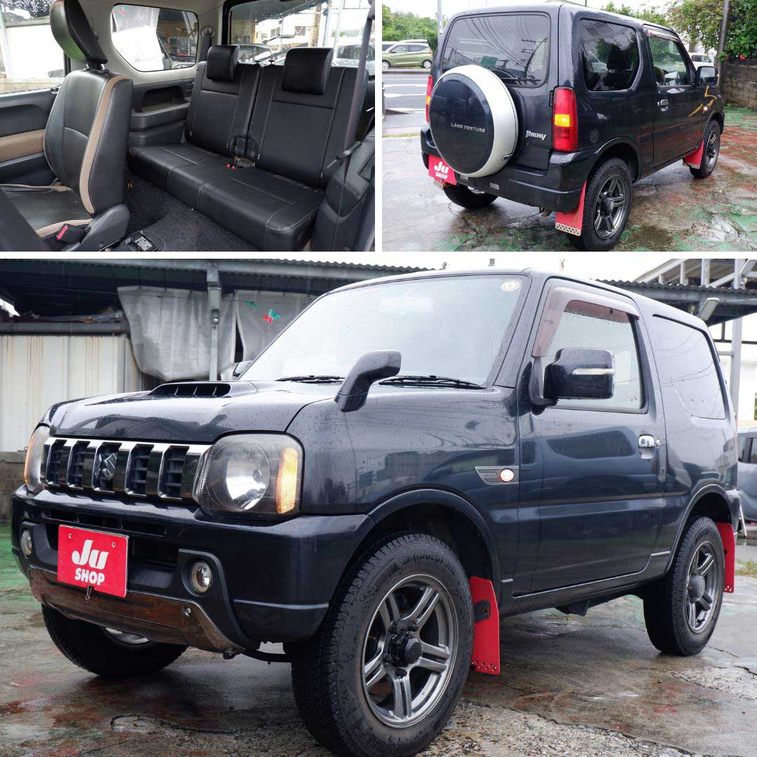 スズキ ジムニー 660 ランドベンチャー 4WD 人気のランドベンチャー黒AT 車。本土仕入れ・修復なし・ナビテレビ・
