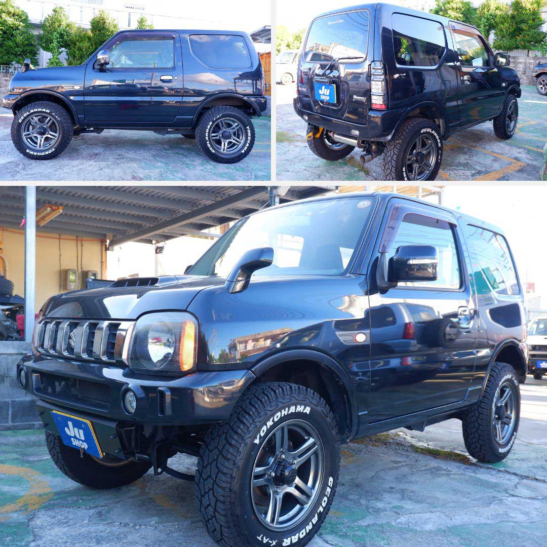 スズキ ジムニー 660 ランドベンチャー 4WD 人気のランドベンチャー黒AT 車。本土仕入れ・カスタムしました！