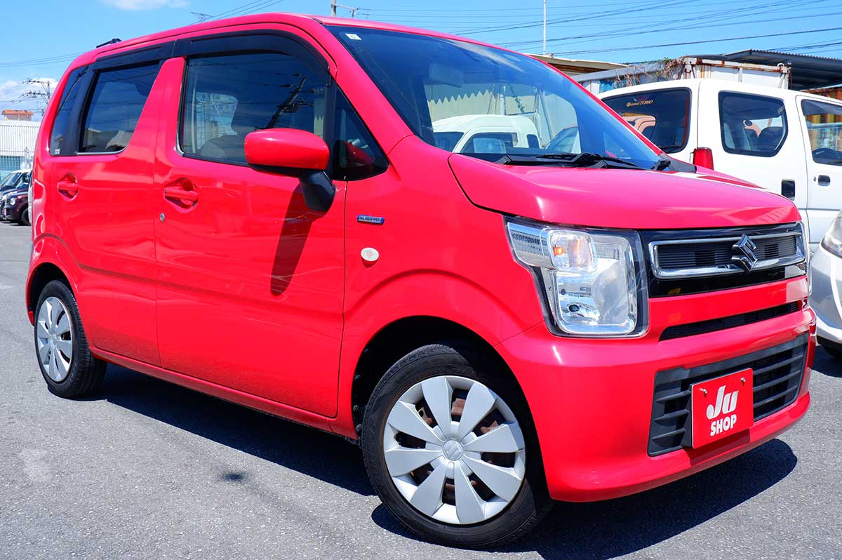 スズキ ワゴンR 660 ハイブリッド FX セーフティパッケージ装着車 本土仕入れ・修復なし評価3.5・ヘッドアップディスプレイ・プッシュスタート・大画面ナビ・フルセグ