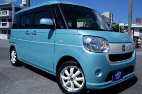ダイハツ ムーヴキャンバス 660 L SAⅢ 本土仕入れ・修復なしカスタムキャンバス　１５インチ社外アルミ・新品タイヤ・ヘアライン