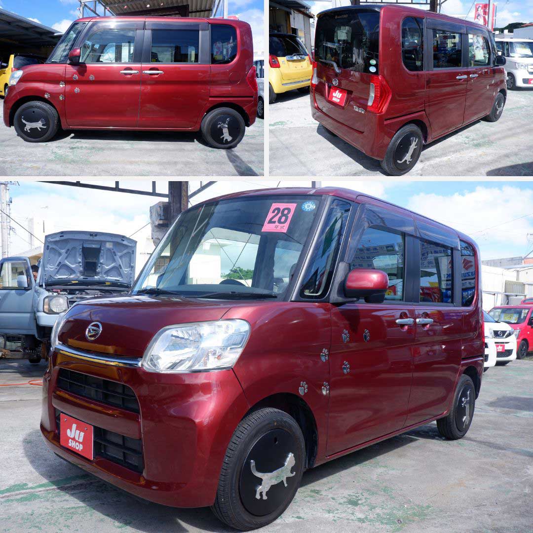 ダイハツ タント 660 X 本土仕入れ・修復なし・左パワースライドドア・プッシュスタート・ナビテレビ・猫スペシャル