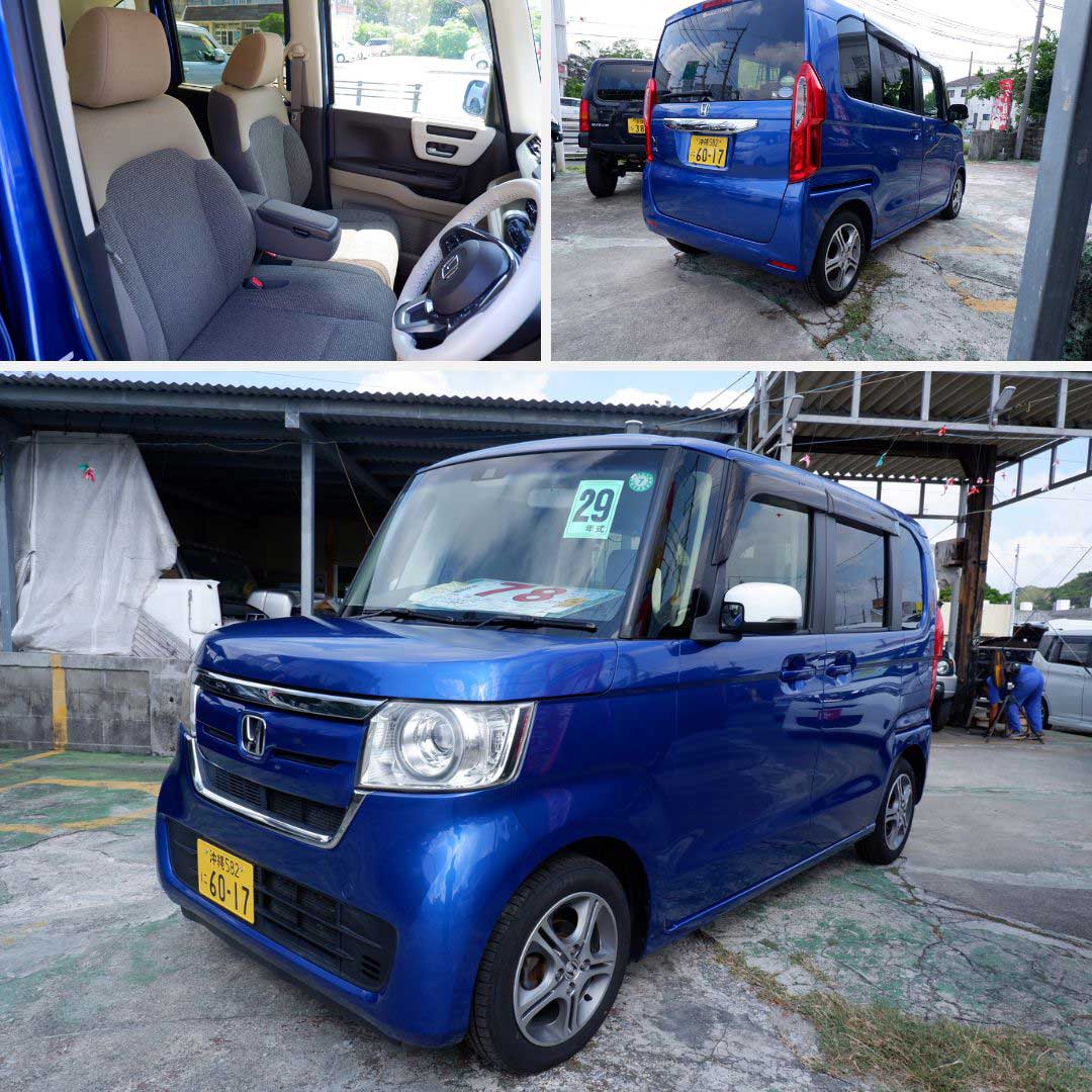 ホンダ N-BOX 660 G L ホンダセンシング 本土仕入れ・修復なし評価4・ナビテレビ・BTオーディオ・バックカメラ・純正アルミ・パワースライドドア